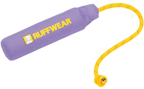Ruffwear Lunker Floating Throw Toy - Dog Toy for Active Dogs, Strong Material with Rope Handle, Easy to Throw Tugger Game, Floats in Water, Outdoor Pet Boredom Breaker, Purple Orchid, Medium