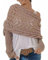 BNREOZA 1 Stück Damen Manschettenschal, Garnschal, Strickschal Pullover, böhmischer Schal, Langschal Strickschal (khaki)