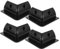 POPETPOP 4 Pièces Support Photovoltaïque Voiture Belvédère Batterie Externe Sans Fil Carrelé Camping-cars Van Supports De Panneaux Solaires Pour Remorques Générateur Portable Black Abdos
