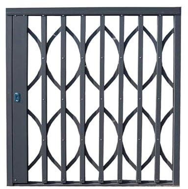 Barandilla de Seguridad for Ventanas corredizas horizontales, Barras de Seguridad con Cerradura, barandilla Plegable for Ventanas Exteriores for Seguridad del hogar.(30x34in/76.2x86.3cm)