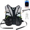 Gilet d'hydratation pour course à pied, gilet de sport avec porte-bidon pour randonnée et trail, sac organisateur respirant avec sangles réglables pour randonnée, camping et alpinisme