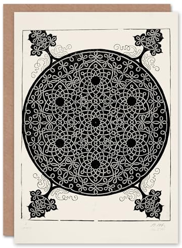 Artery8 Albrecht Durer Art Card Knob With Seven Hexagonal Stars