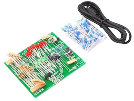 Sharplace DIY Windbell Fun Electronic Kit Übungs-LEDs Swing Wind Chime Assembly DC 3-5V Training Lehren Lötprojekt Lernen