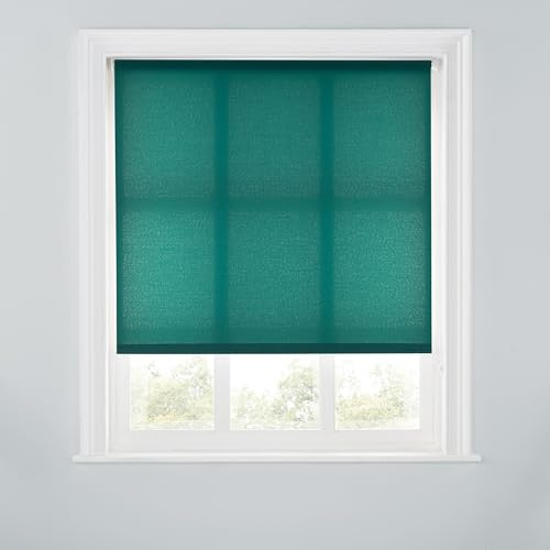 Trimmable Daylight Roller Blind - 6FT - DARK GREEN - 180cm(W) x 170cm(L)