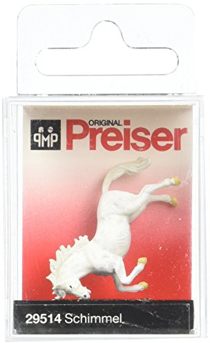 Preiser 29514 Animal Rearing White Horse HO Model Figure