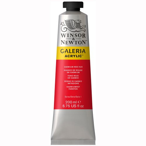 Winsor & Newton Galeria Acrylic Color, 200ml Tube, Cadmium Red Hue