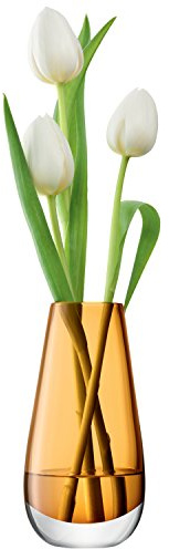 LSA International Flower Colour Bud Vase H14cm Amber | 1 Unit | Mouthblown & Handmade Glass | FC08