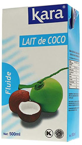 KARA - Lait de Coco Brique - Sans Conservateur et Sans Gluten - 500 ml