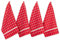 DII Cotton Terry Windowpane Dish Towels, 16 x 26 Set of 4, Machine Washable and Ultra Absorbent Kitchen Bar Towels-Red Check