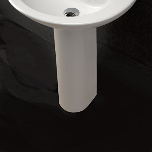 Porcelain pedestal for washbasins #2952, 2962, 4271, 4272, 4281, or 4281, 7W x 6 1/4D x 27 1/8H
