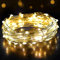 SALCAR 10m LED Lichterkette Draht, USB Kupferdraht Lichterkette, 100 LEDs Kupferdrahtlichterkette Innen Außen Weihnachten Party, Warmweiß