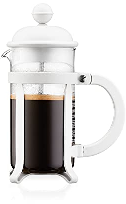 Bodum 1903-913 Java Kaffeebereiter, 3 Tassen, 0,35 L, Mehrlagig, weiß, 7,5 x 13,5 x 18,9 cm