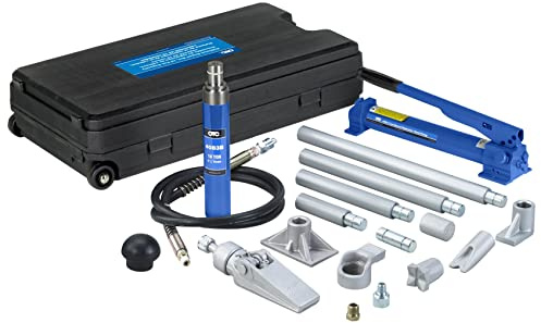 OTC Tools & Equipment 1519B 10-Ton Collision Repair Set with Two-Speed Hydraulic Hand Pump