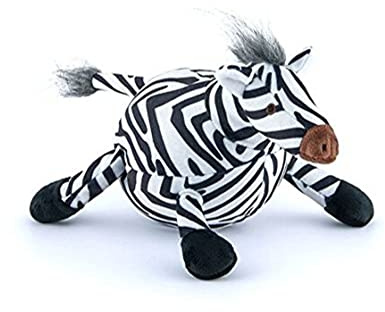 Playoff P.L.A.Y. PY7050BSF - Safari Plüschspielzeug für Hunde und Katzen Zebra