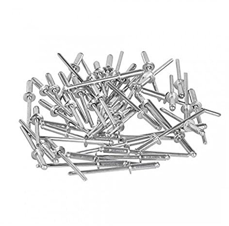 Bulk Hardware Bh06537 Assortiment de rivets pop en alliage, Blanc