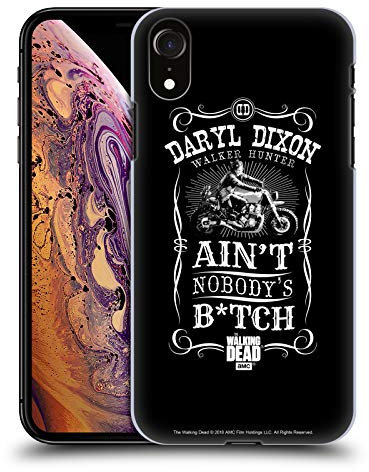 Head Case Designs Offizielle Zugelassen AMC The Walking Dead Motorrad Schwarz Weiss Daryl Dixon Biker Kunst Harte Rueckseiten Handyhülle Hülle Huelle kompatibel mit Apple iPhone XR