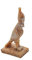Statue Horus Falke Gott der Macht und Schutz, hergestellt aus Granit zu Hand in Ägypten, misst Höhe 15 cm, Tiefe 9 cm und Breite ca. 5,5 cm.