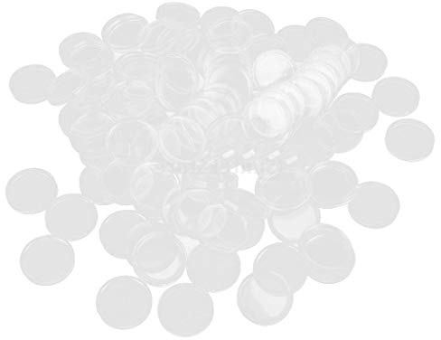 Unbekannt Lot de 300 capsules rondes pour rangement de pièces de monnaie 20 mm