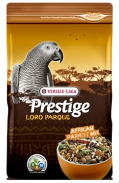 Versele-Laga Prestige Loro-Parque African Parrot Mix | 1 kg | Samenmischung für Afrikanische Papageien | Mit extrudierten VAM Körnchen | Vitamine & Mineralstoffe