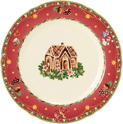 Seltmann 001.756787 Marie-Luise Frühstücksteller, Rund, 20cm Durchmesser, Weihnachtsnostalgie