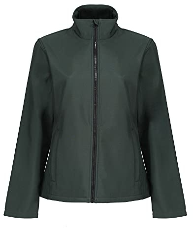 Regatta Damen Softshell-Jacke Ablaze, bedruckbar (38 DE) (Dunkles Tannengrün/Schwarz)