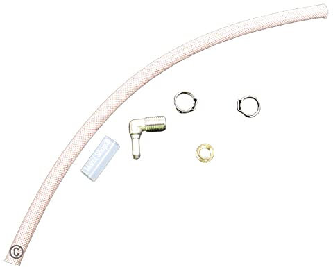 Marel Shop® - Kit Tubo Vapore Telato con Raccordi e Fascette per Ferro da Stiro compatibile con Vaporella Polti per Modelli: 610-630 - 650-670 ECO - 615