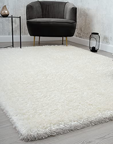 Mia's Teppiche Fiona - Tappeto per soggiorno, camera da letto, 60 x 110 cm, colore: crema