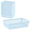 24x Aufbewahrungskorb blau - 25 x 15 - Körbchen - Kunststoffkorb - Organizer - Ordnung - Aufbewahrung Bad Korb Kinderzimmer Haushalt