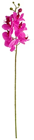 Künstliche Blume, langer Stiel, künstliche Hibiskus, 7 Köpfe, lebendig, bezaubernd für Zuhause