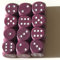 Spieltz lila Würfel aus Holz für Brettspiele, 16 mm, W6 / D6 Made in Germany - produziert in Deutschland / (Brettspiel Zubehör, 12 Würfel, Lila mit weißen Augen)