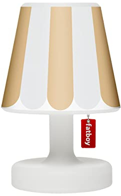Fatboy Edison the Petit + Frei Cooper Cappie Sandy Beige Shade | Tischlampe/Outdoor Lampe/Nachttischlampe | Kabellos & USB Aufladbar