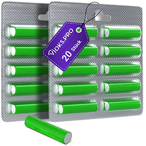 Vioks.pro Duftstäbchen Staubsauger 20x im Blister - Erfrischungsstäbchen, Duft Sticks, Staubsauger Parfum, Duftperlen für Stаubsauger Vorwerk