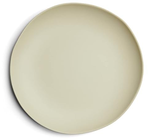 Riviera Maison Essteller matt Geschirr, Tischdekoration für Esszimmer, Küche - 1 Stück - Marseille Dinner Plate - Weiß - Keramik - (ØxH) 27x2.5