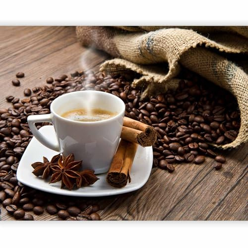 murando - Fototapete Vlies Kaffeetasse, 250x193 cm, Schlafzimmer, 3D-Effekt | Full HD Druck, 3D-Effekt, lichtbeständige Farben, ideal fürs Wohn- oder Schlafzimmer, schnelle Montage, lichtbeständig, edel