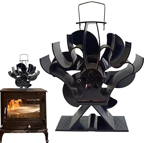 Ventole per Stufa, silenziose ventole per caminetto a Risparmio energetico, Attrezzatura Invernale per la casa per stufe a Legna, Stufa a Pellet, Riscaldamento