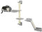 PawHut Cat Wall Furniture with Hammock, Platforms, Ladder, Scratching Post - Grey