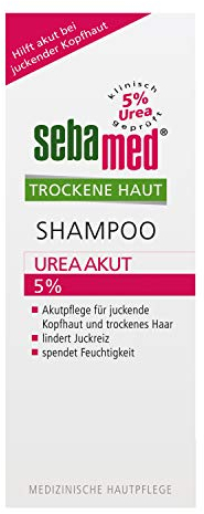 2 Stück SEBAMED Shampoo Urea Akut 5%, lindert spürbar Juckreiz bei trockener Kopfhaut und hilft, die natürliche Feuchtigkeitsbalance von Haut und Haar wieder herzustellen, 2 x 200 ml