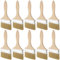 ZOENHOU 10 Stück 100mm Breite Malerpinsel Lasurpinsel Lackpinsel Flachpinsel Pinselset Maler Lasurpinsel mit Holzgriff für DIY Wandmalerei Möbelmalerei Lacke Lasuren Öle Wand