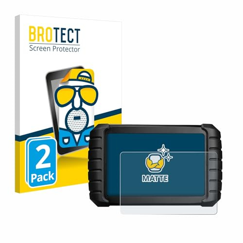 BROTECT Schutzfolie für iCarsoft CR Max BT (2024) | 2 Stück Entspiegelnder Displayschutz Made in Germany Matte Displayschutz-Folie Anti-Reflex Anti-Fingerprint Einfache Montage