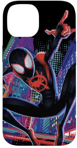 iPhone 14 Marvel Spider-Man Into the Spider-Verse Miles Morales City Case
