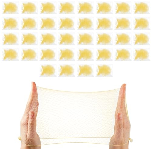 36 Stück Haarnetze, unsichtbares Haarnetz Netz mit elastischem Rand, Haarknoten zur Herstellung von Haarabdeckungen zum Schlafen Anwendbar für Mädchen Frauen Ballett Tänzer Gastronomie (Beige)