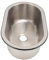 Fregadero de barra bajo montaje fregaderos ovalados acero inoxidable con orificio drenaje 40 mm fregadero un solo tazón para RV fregadero húmedo para encimera fregadero13,6 X 8 X 5