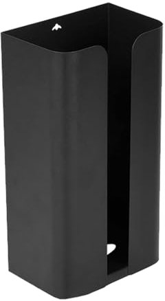 Xafrstyu Wandhalterung Tissue Box, Kosmetiktücher Box, Taschentuchspender, Papier Handtuchspender Ohne Bohren für Toiletten Küchen Wohnzimmer (Schwarz)