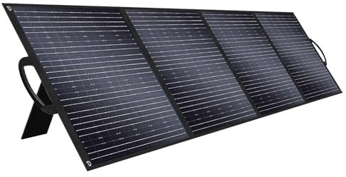 Solarplay Panneau solaire pliable 200 W pour générateurs solaires portables, module photovoltaïque pour système hors réseau, pour jardin, balcon, caravane vers l'extérieur