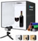 PULUZ Lichtbox Fotostudio 50x50cm, Tragbare Fotobox Produktfotografie Großes Fotokabinenzelt Set mit 160 LEDs dimmbar, 12 Farbkulissen