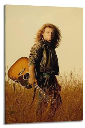TWFSRXVWTS Poster mit amerikanischem Autor, Joan Bon Jovi, dekoratives Gemälde, Leinwand, Wandposter und Kunstdruck, moderne Familienschlafzimmer-Dekoration, Poster, 20 x 30 cm