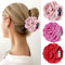 Cinaci Lot de 3 pinces à cheveux en forme de fleur (rose, rouge)