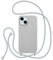 ZTOFERA Crossbody Lanyard Case for iPhone 14 (6.1), Liquid Silicone Protective Phone Case with Adjustable Strap Neck Cord Necklace Girls Women Soft Cover for iPhone 14/13, Grey