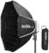 Godox Softbox ML-SF50 Octagon Soft Box, 50cmX50cm, Godox Mount Softbox für ML100Bi, ML100R, ML60IIBi, ML60Bi, ML60, ML30Bi, ML30 LED Video Light