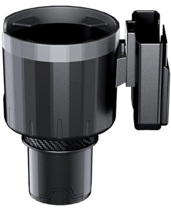 Car Cup Holder Expander, 105mm Universal Car Cup Holder with Detachable Storage Holder, Drink Holders Suitable for Water Bottles and Coffee Cups